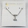 Brass Initial Pendant Necklaces for Women FS-WG8E27F-35-1