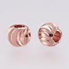 Brass Spacer Beads KK-G312-01RG-5mm-RG-2