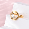 304 Stainless Steel Adjustable Cuff Rings for Women RJEW-B126-06G-02-3