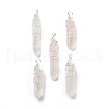 Natural Quartz Crystal Big Pointed Pendants G-P253-01S-01-2