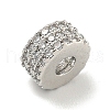 Rack Plating Brass with Cubic Zirconia Beads KK-B091-04B-04P-2
