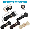 WADORN 6 Sets 3 Colors PU Leather Sew on Purse Locks DIY-WR0003-63-2
