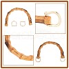 Arch Shaped Plastic Imitation Bamboo Bag Handles FIND-WH0111-303B-3