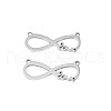 201 Stainless Steel Connector Charms STAS-N095-098-1