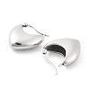 Non-Tarnish 304 Stainless Steel Chunky Heart Hoop Earrings for Women EJEW-F280-11P-2