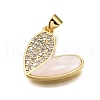 Brass Micro Pave Cubic Zirconia Pendants KK-K401-10G-2