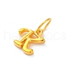 925 Sterling Silver Letter Charms with Jump Rings STER-R008-01G-K-2