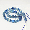 Dyed Round Natural Crackle Quartz Beads Strands G-K084-6mm-03A-3