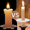 Aluminized Paper Candle Tray AJEW-WH0470-86-4