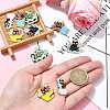 10Pcs 5 Styles Alloy Enamel Pandants FIND-YW0005-71-5