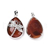 Dyed & Heated Natural Agate Pendants G-G900-01P-22-2
