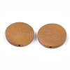 Painted Natural Wood Beads WOOD-S049-02A-06-2