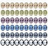 CHGCRAFT 60Pcs 6 Colors Rertro Lady Cameo Resin Cabochons RESI-CA0001-73-1