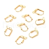 Brass Leverback Earring Findings X-KK-F824-005G-1