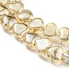 Full Plated Electroplate Glass Beads Strands EGLA-G037-09A-FP03-3