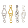  4 Sets 4 Styles 925 Sterling Silver Hook Clasps STER-PH0002-06-1