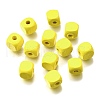 Spray Painted Wooden Beads WOOD-P021-01C-27-1