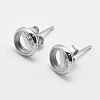 925 Sterling Silver Stud Earring Findings STER-F032-04S-1