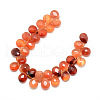 Dyed Natural Red Agate Gemstone Beads Strands G-T006-09-2