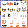 Halloween Theme DIY Alloy Enamel & Acrylic Dangle Earrings Making Kits DIY-YW0009-97-4