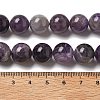 Round Natural Chevron Amethyst Bead Strands G-S380-01C-01-4