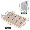 8-Grid Wood Earring Display Board EDIS-WH0016-010A-5