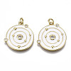 Brass Micro Pave Cubic Zirconia Pendants ZIRC-N039-056A-NF-2