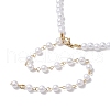 Imitation Pearl Acrylic Beaded Necklaces for Women NJEW-JN04827-5