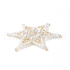 Seed Beads Beaded Charms PALLOY-MZ00102-01-2