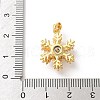 Brass Micro Pave Clear Cubic Zirconia Pendants ZIRC-D276-01G-D-3