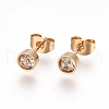 304 Stainless Steel Ear Studs STAS-I113-06G-1