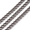 Oval Oxidation Aluminum Curb Chains CHA-G001-10EB-1