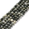 Natural Green Rutilated Quartz Beads Strands X-G-Q462-61-6mm-5
