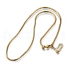 2MM 304 Stainless Steel Snake Chain Necklaces for Women Men STAS-V011-04D-G-4