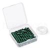 100Pcs 8mm Natural Malachite Round Beads DIY-LS0002-33-7