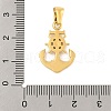 Ion Plating(IP) 304 Stainless Steel Micro Pave Cubic Zirconia Pendants STAS-D112-03G-06-3