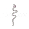 Rack Plating Brass with Cubic Zirconia Pendants KK-S504-01P-1