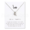 Twelve Constellations Alloy Pendant Necklaces WG2D4F2-20-1