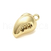 Brass Micro Pave Cubic Zirconia Pendants KK-L229-001G-08-2