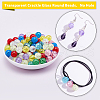   270Pcs 9 Colors Transparent Crackle Glass Round Beads CCG-PH0001-04-4