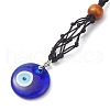 Handmade Evil Eye Lampwork Pendant Decoraton HJEW-JM02027-01-3