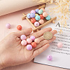 100Pcs 10 Colors Food Grade Eco-Friendly Silicone Beads SIL-TA0001-28-7