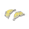 304 Stainless Steel with Enamel Charms STAS-L022-400P-03-2