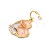 Brass Enamel Pendants KK-S502-09G-B-2