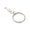 Ocean Theme 304 Stainless Steel Keychains KEYC-JKC01213-09-4