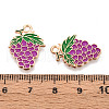 Fruit Alloy Enamel Pendants ENAM-T022-32I-3