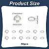   30Pcs 925 Sterling Silver Beads Caps STER-PH0002-80-2