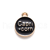 Alloy Enamel Pendants X-ENAM-S124-01A-08E-3