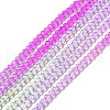 Transparent Gradient Color Glass Beads Strands X1-GLAA-H021-01B-21-2
