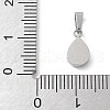 Ion Plating(IP) 304 Stainless Steel Micro Pave Cubic Zirconia Pendants STAS-Z107-02P-03-3